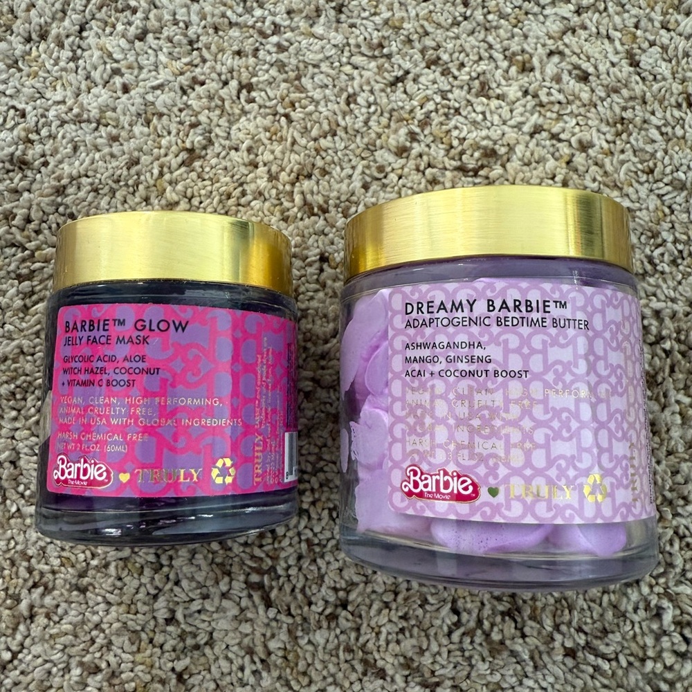 Barbie Pink and Purple Moisturizer and Body Oil Collection